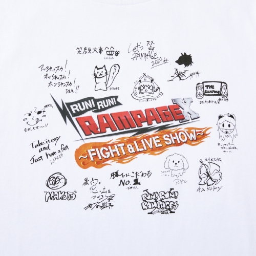 RUN!RUN!RAMPAGE X Tシャツ/WHITE